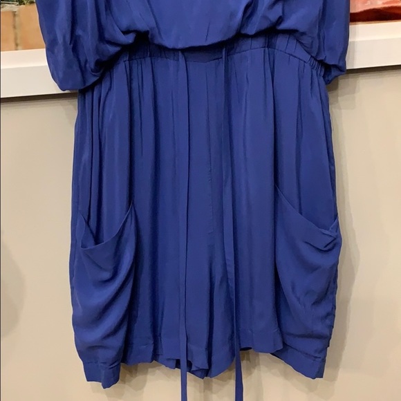 💕HP💕BCBGeneration blouson tie romper lapis - Picture 6 of 10